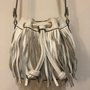 REBECCA MINKOFF Leather Mini Fiona Bucket Bag